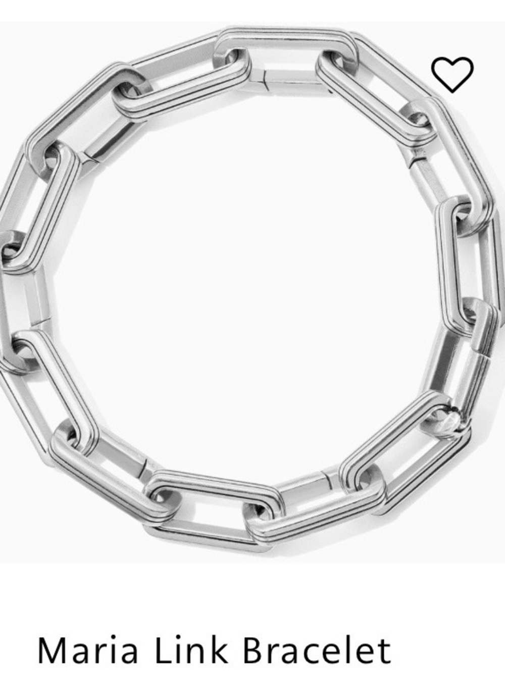 Maria Silver Geometric Link Bracelet